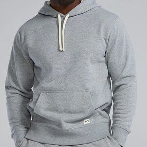 TYR Men's Ultrasoft Heavyweight Terry Hoodie Grey Size XS
